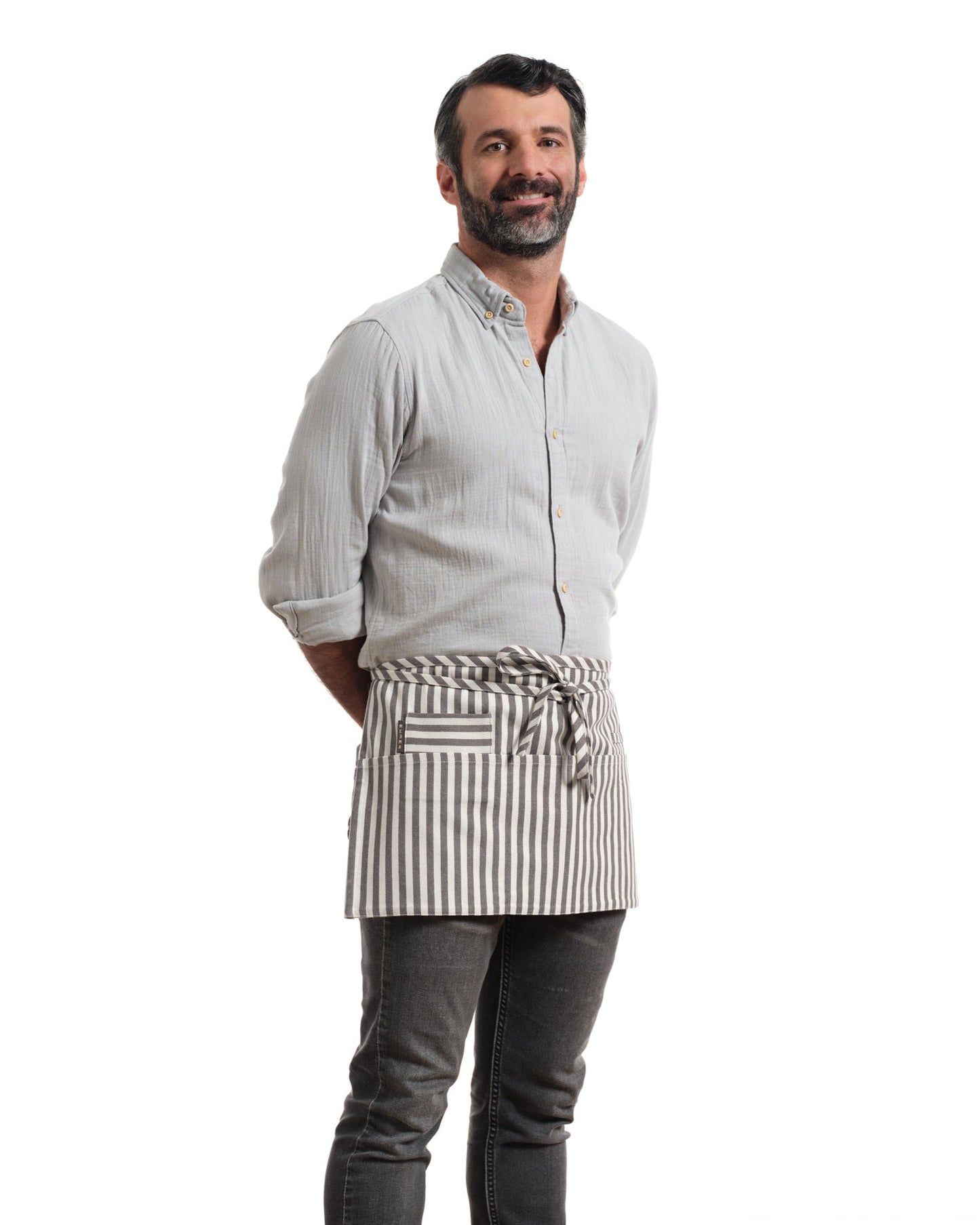 Waist Apron - Striped Twill