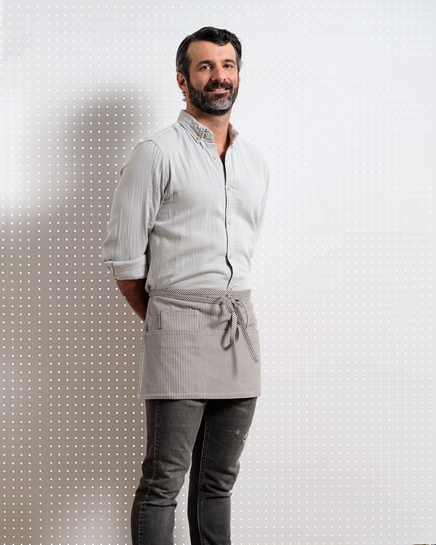 Waist Apron - Twill Pinstriped