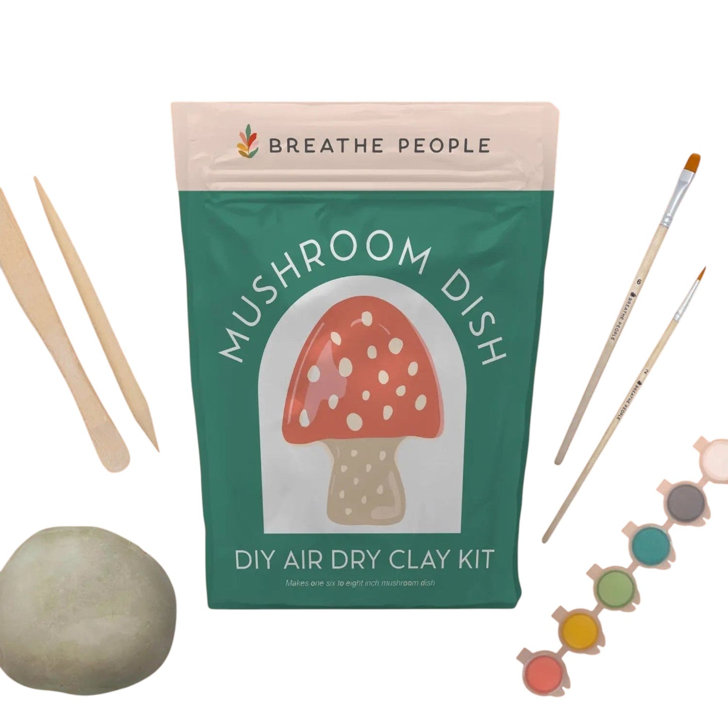 DIY Air Dry Clay Kit- Make Your Own Mushroom Dish