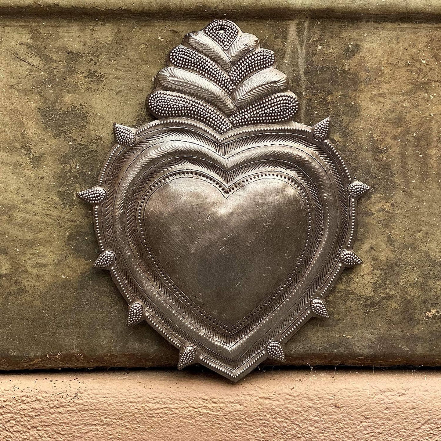 Heart, Inspirational Wall Decor, Handmade Haiti 7. 25" x 9"