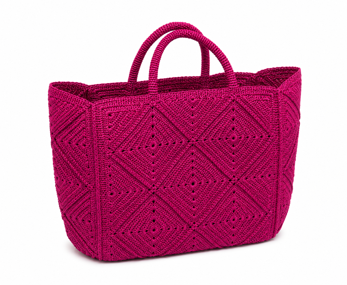 Nico Raffia Tote Bag