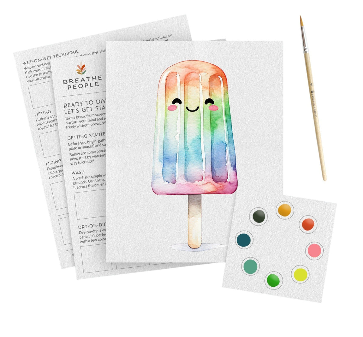 Popsicle Watercolor Kit for Kids