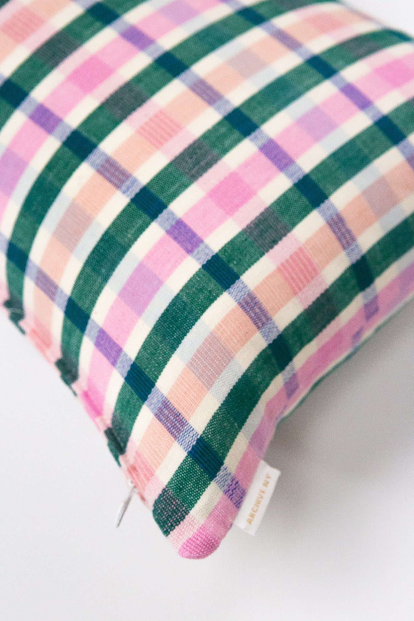 Archive NY Lola Plaid Lumbar Pillow