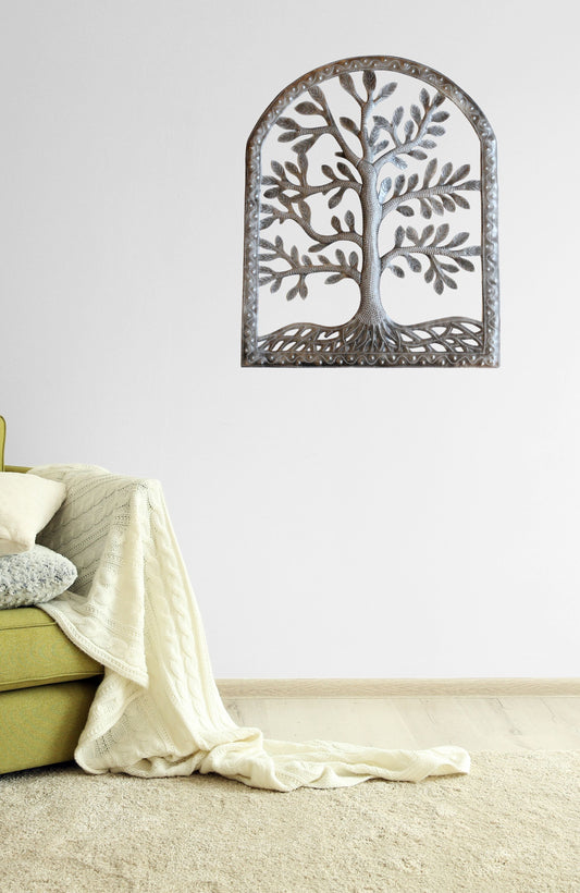 Haitian Tree of Life Metal Art - Arch