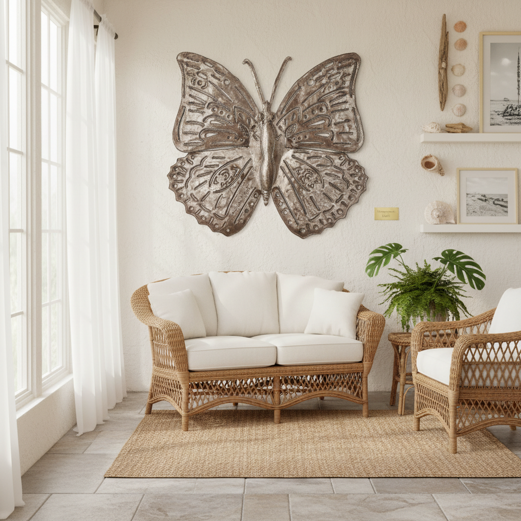 Large Sculpted Butterfly 3D