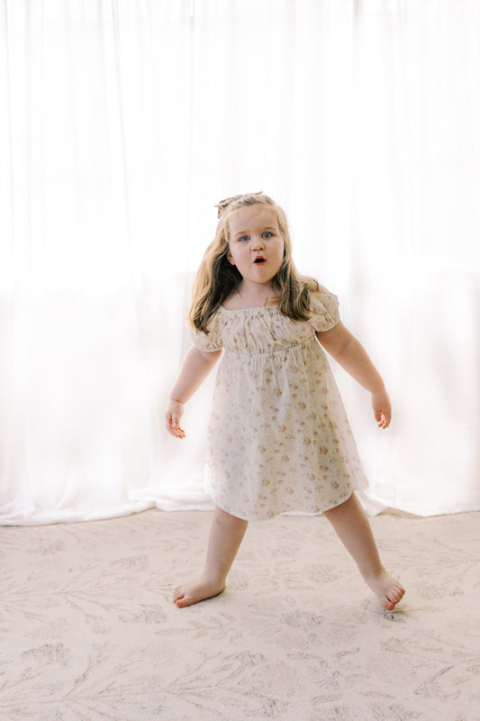 Kennedi Dress- Spring Petal| Short Sleeve