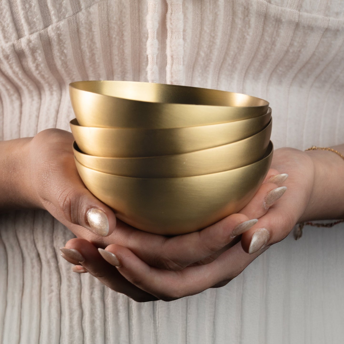 Artisan Brass Bowls Extra Small - Set of 4