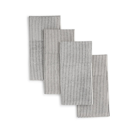 Hand Block Printed Cotton Napkins, Set of 4 | 18″×18″ | Fair trade | Axis