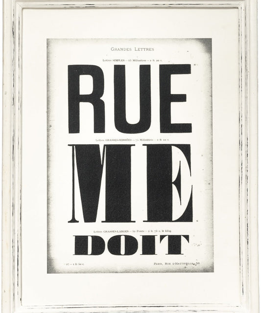 Wooden White Frame - Narrow Large