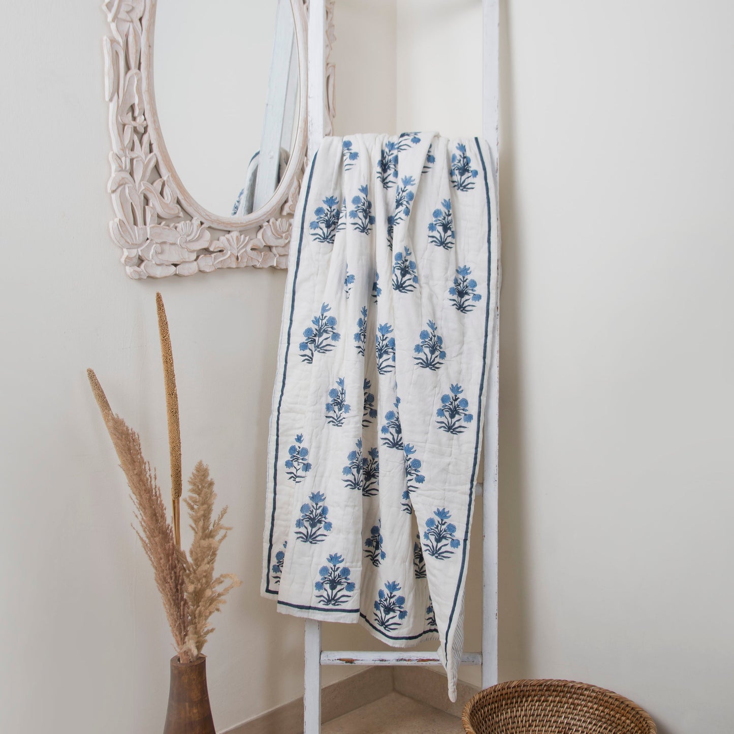 Azure Throw Blanket