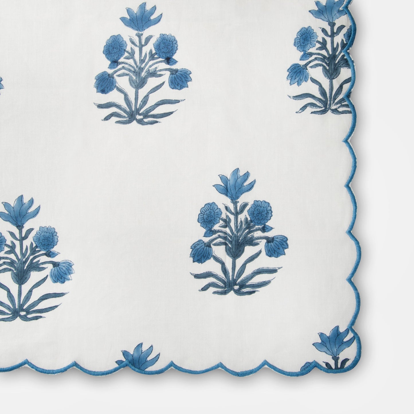 Azure Handblocked Napkin Set