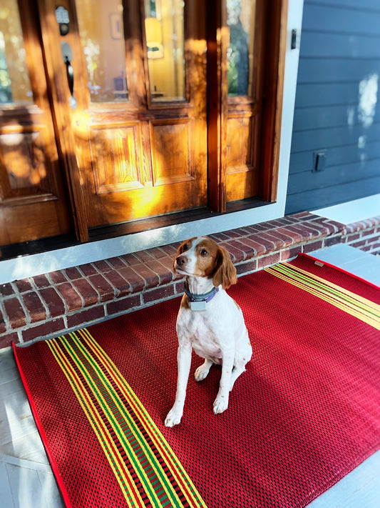 Serape Dark Red