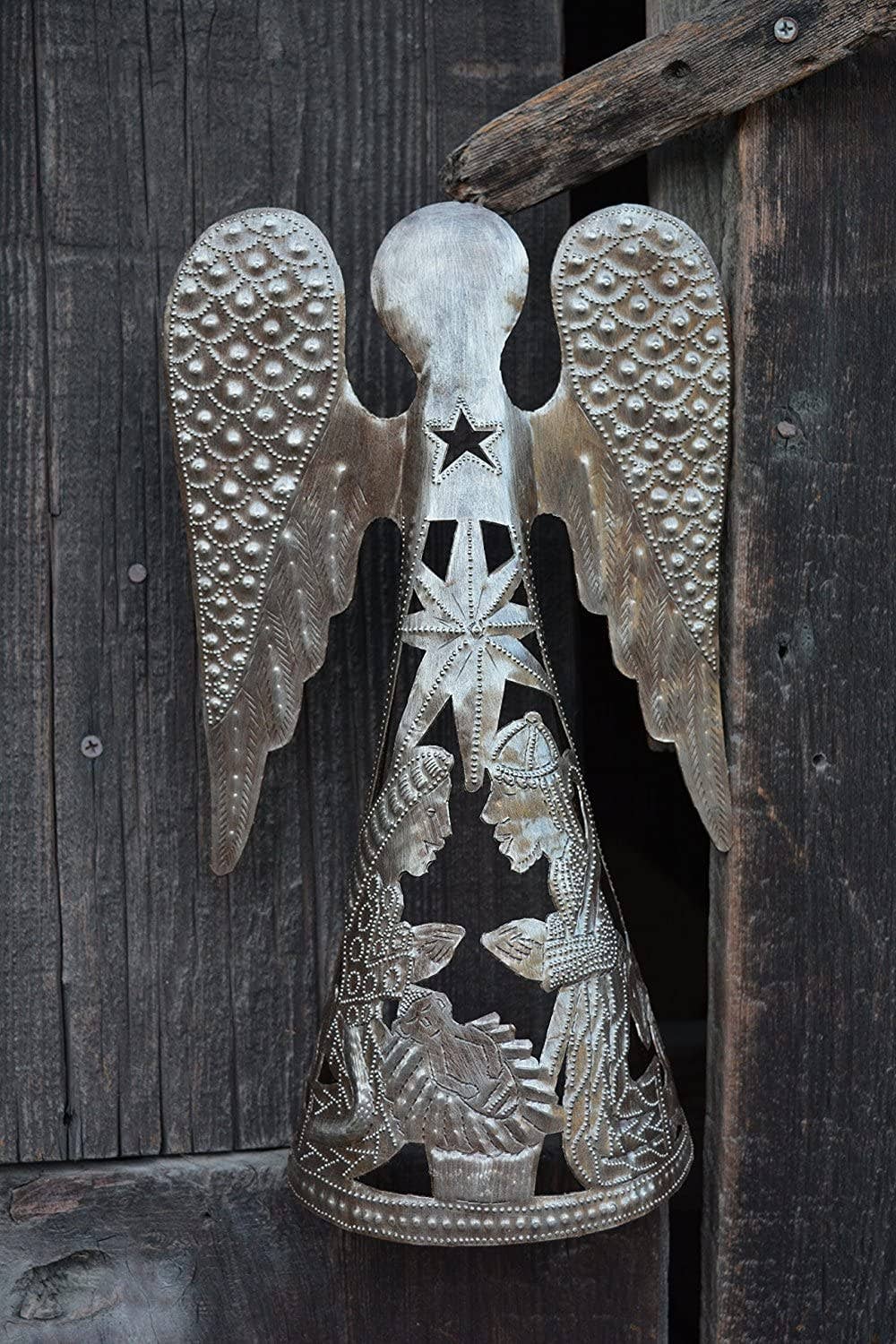 Nativity Scene, Standing Angel 11" x 5.75" x 3"