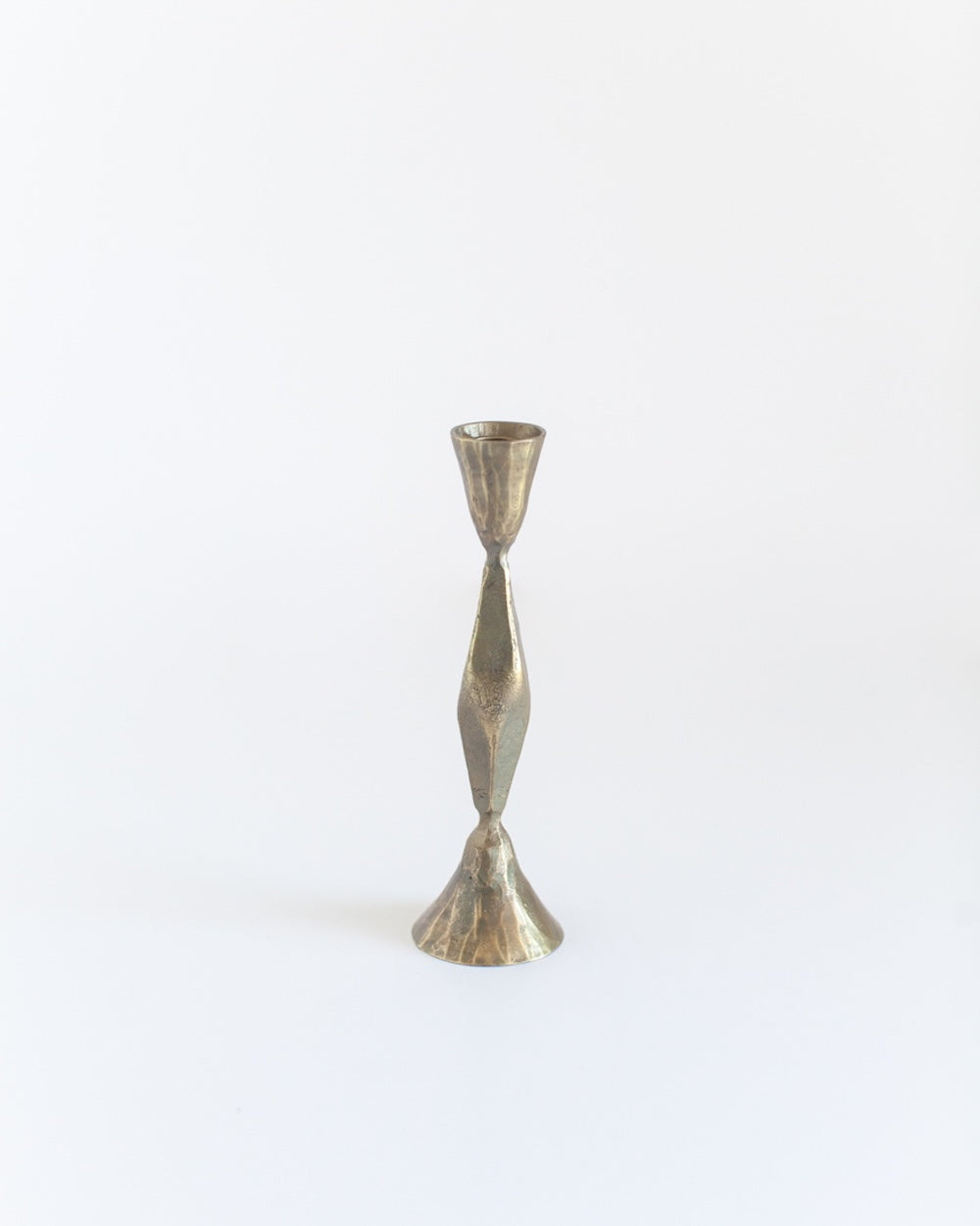 S/2 High Diamond Candlestands - Brass finsih