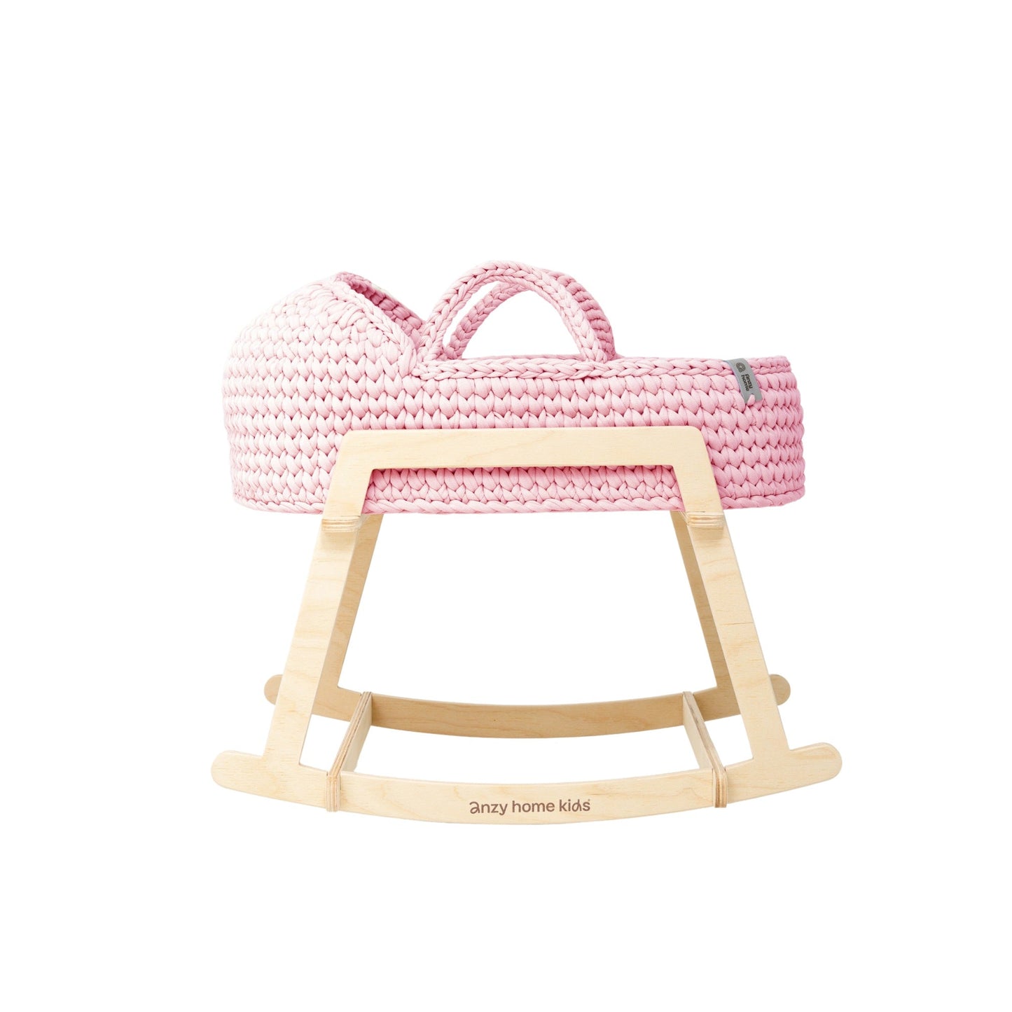 Doll Moses Basket w/Rocking Stand