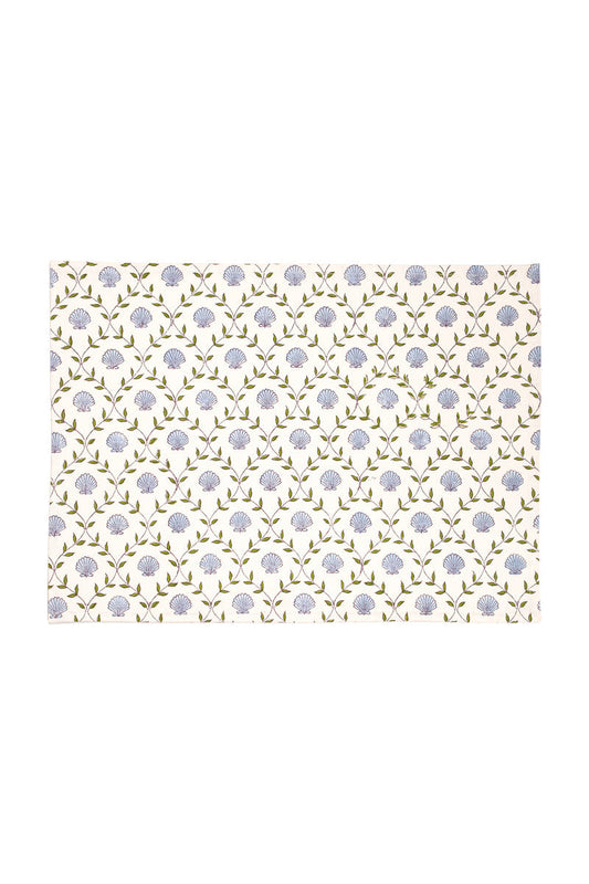Seashell Blockprint Placemat
