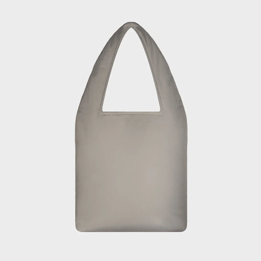 Beige vegan tote bag with pouch sustainable accessory