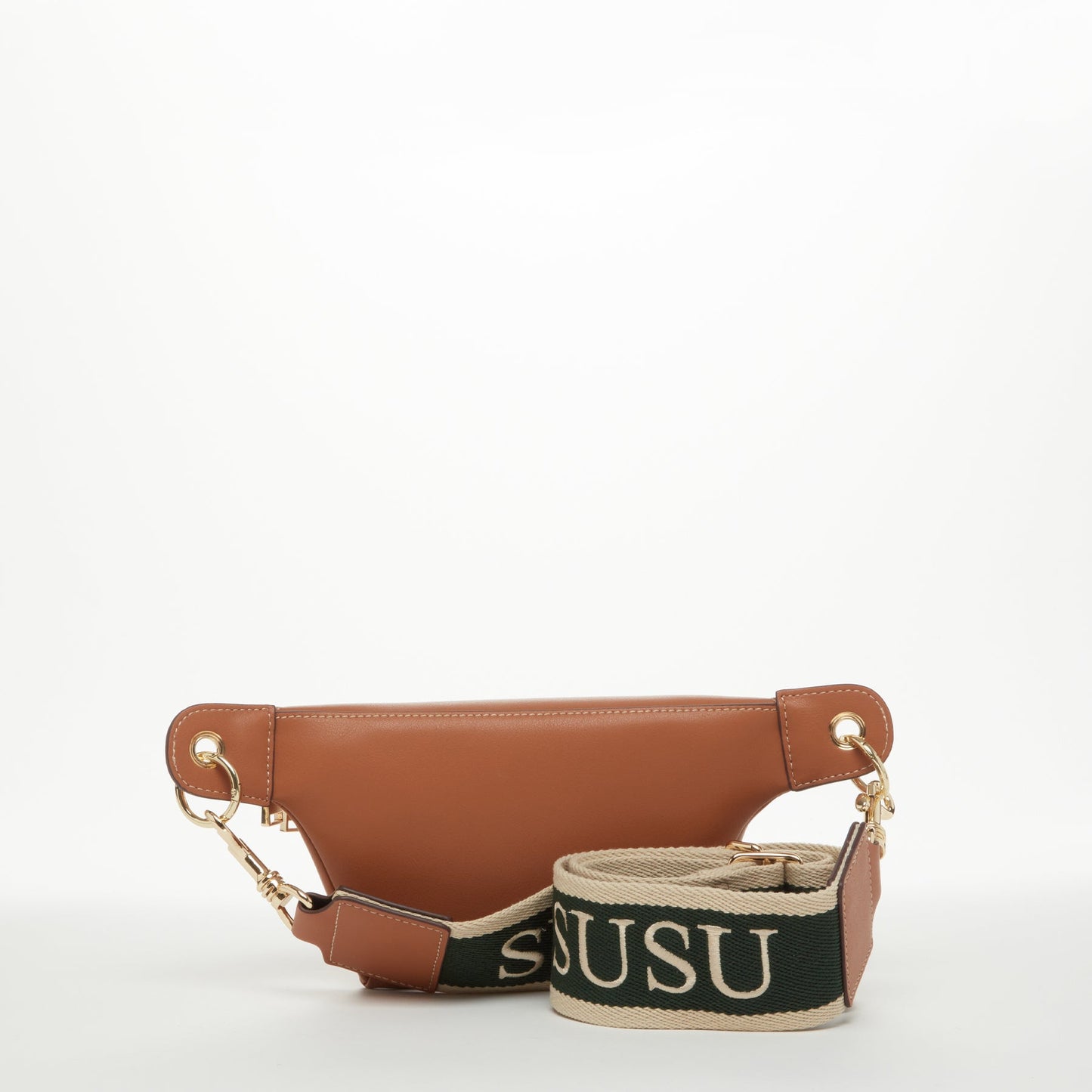 SUSU Chest Sling Bag Shoulder Sling Bag Little Brown Bag Leather Crossbody Sling Bag