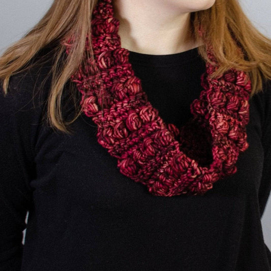 Burst My Bobble Infinity Scarf Crochet Pattern