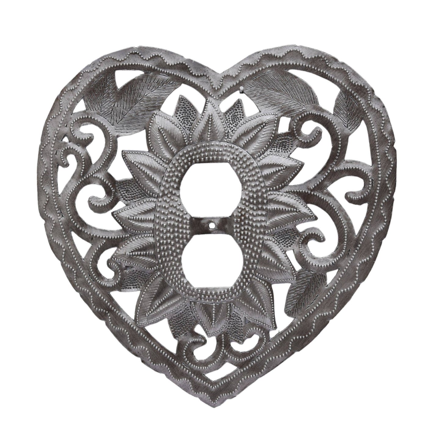 Heart Outlet Cover, Unique Home Goods, Handcrafted Haitian