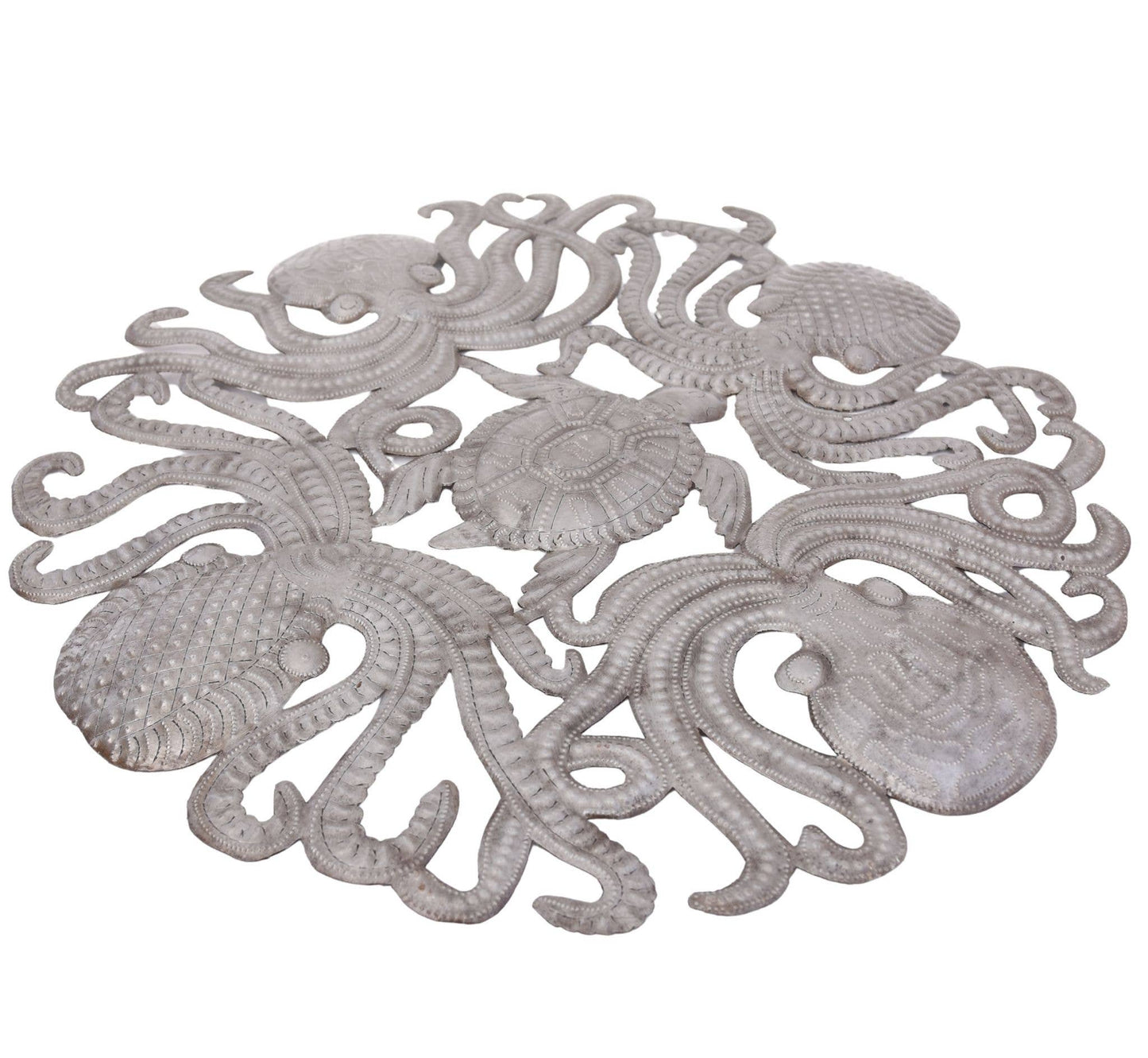 One of a kind, Octopus Wall Art Metal Sculpture Fair Trade