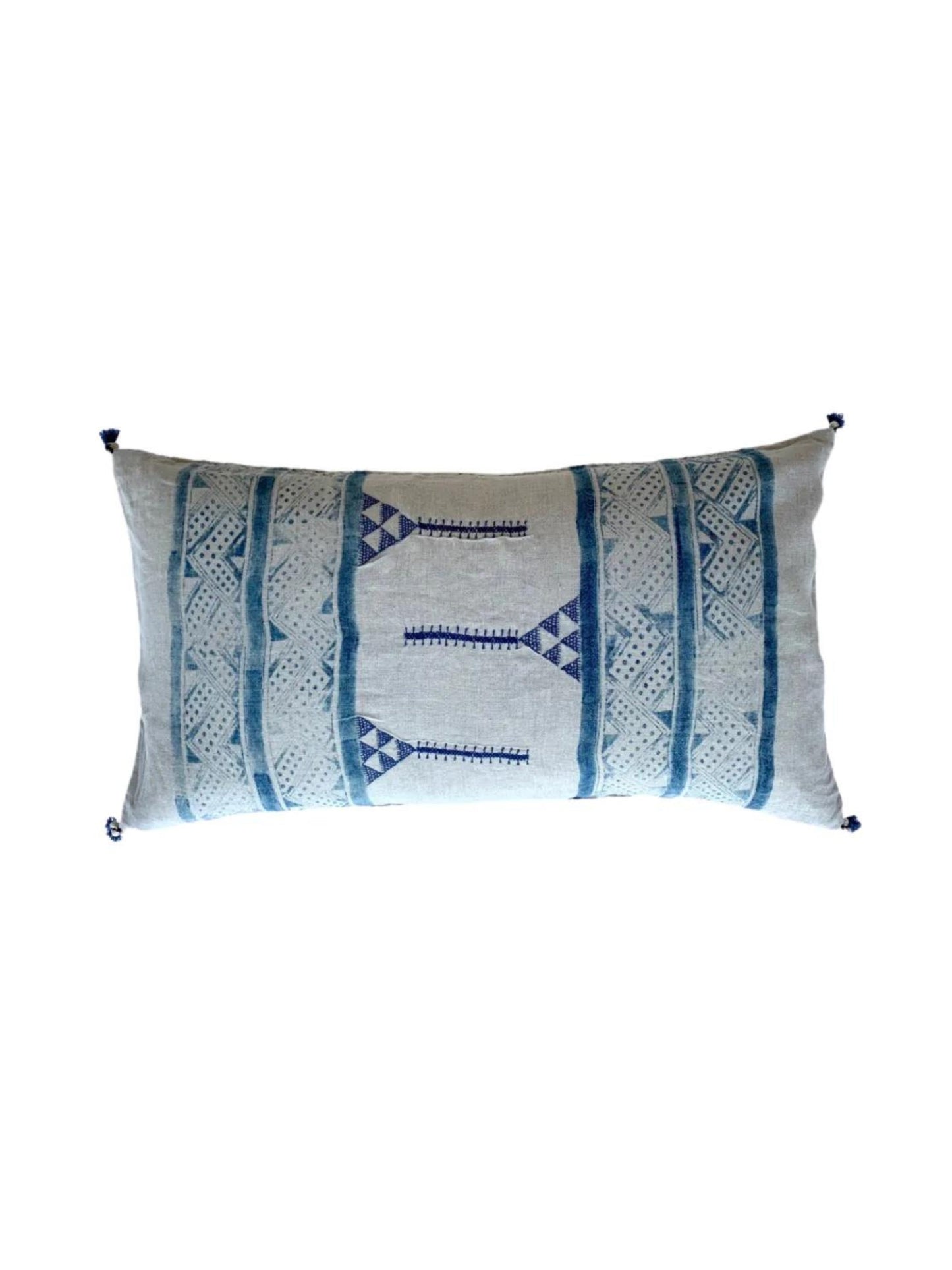 Mancala Indigo Lumbar Pillow