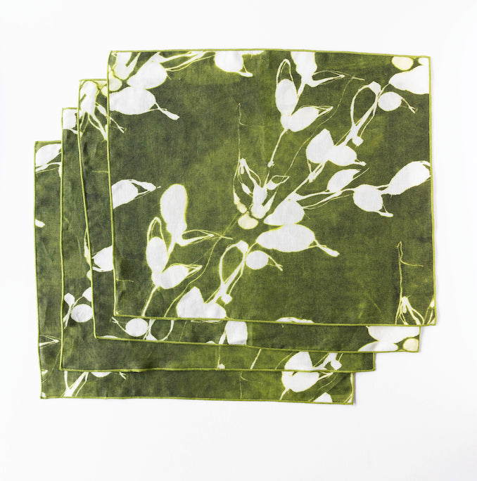 Porto Print in Olive Placemat
