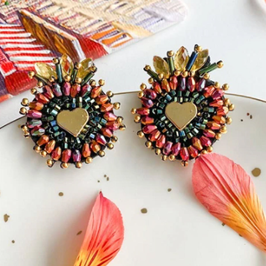 Wine Crown Earring
