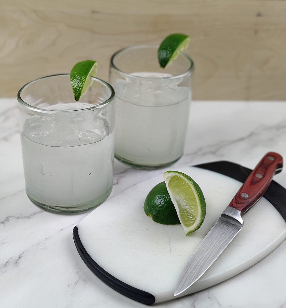 Set of 6 Natural Clear Tumbler Glasses
