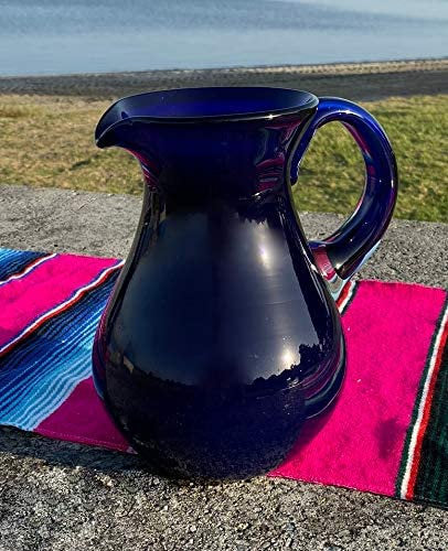 Pure Cobalt Glass Pitcher