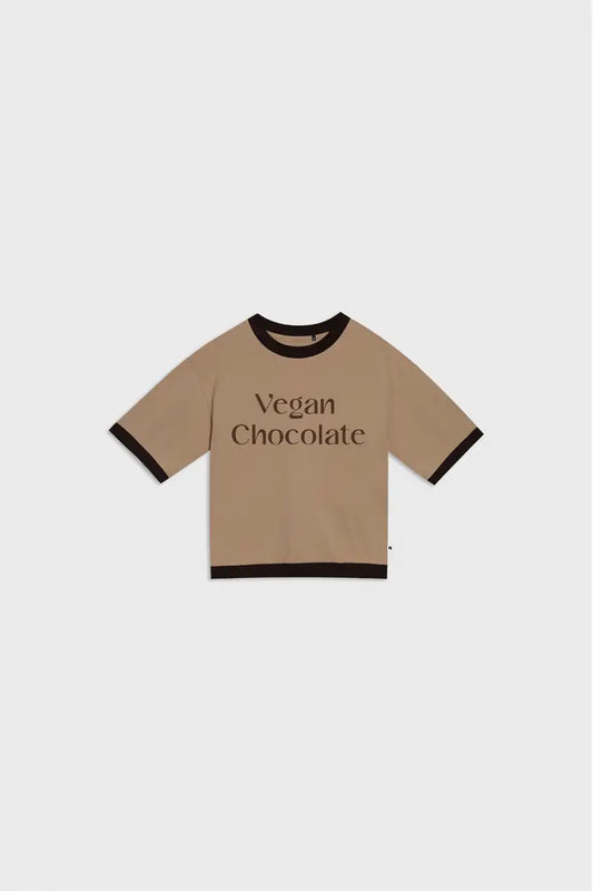 Chocolate vegan slogan top