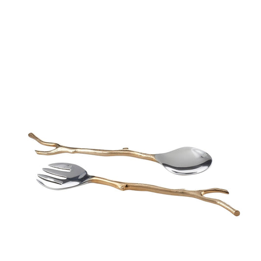 Manzanita Serving Set Silver/Gold