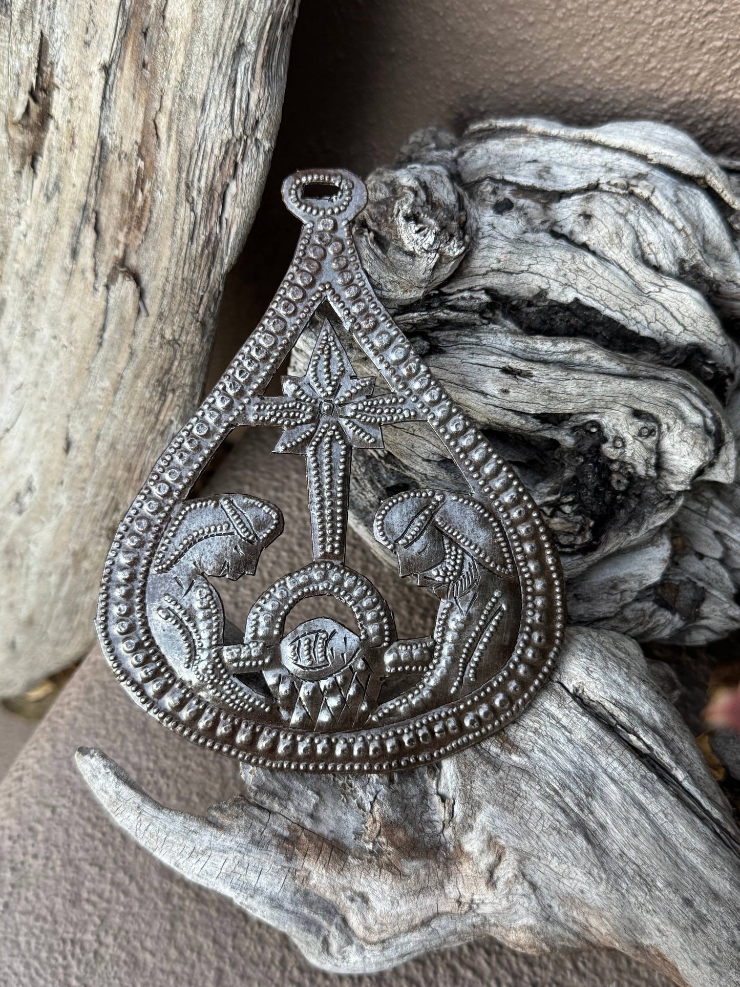 Handmade Haitian Metal Nativity Ornament – Fair Trade