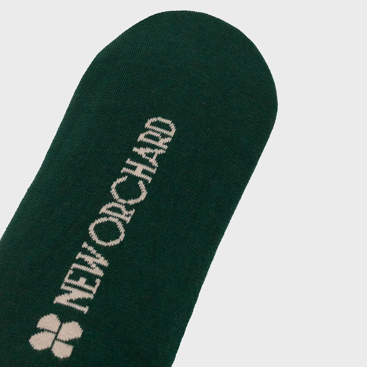 Dark green sustainable cotton knee-high socks
