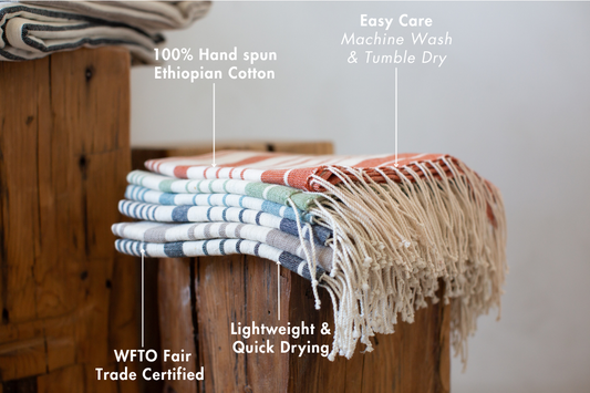 Dawa Handwoven Ethiopian Cotton Hand Towel