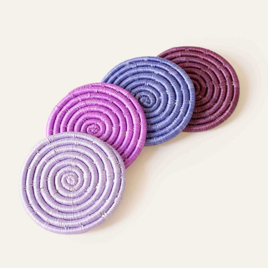 Solid Mixed Set of 4 Coasters