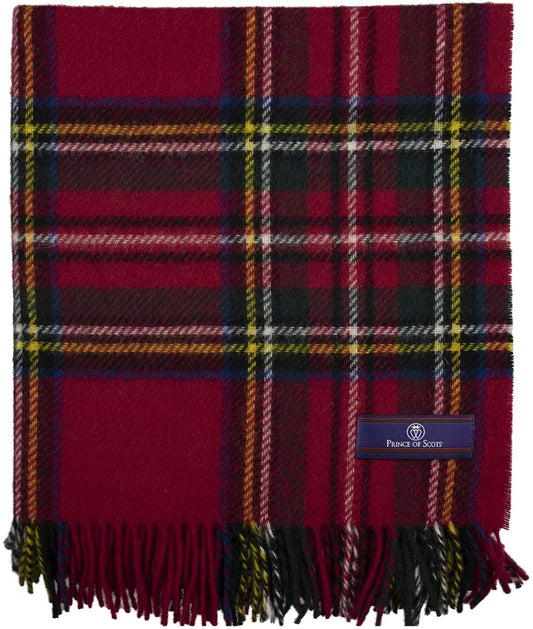 Highland Tweeds Pure New Wool Throw - Royal Stewart
