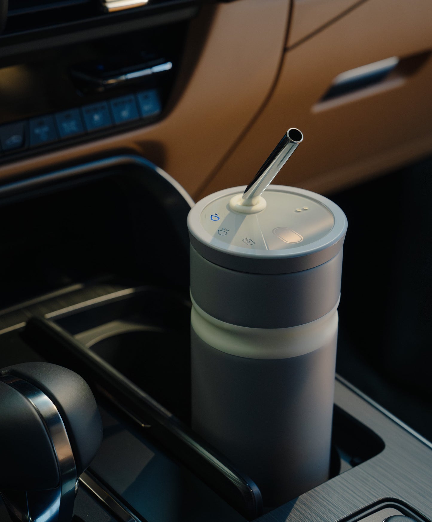 Uvio Self-Purifying Water Bottle - Charcoal Black