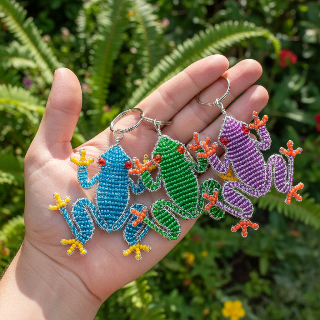 Tree Frog Keyring (Set of 6)