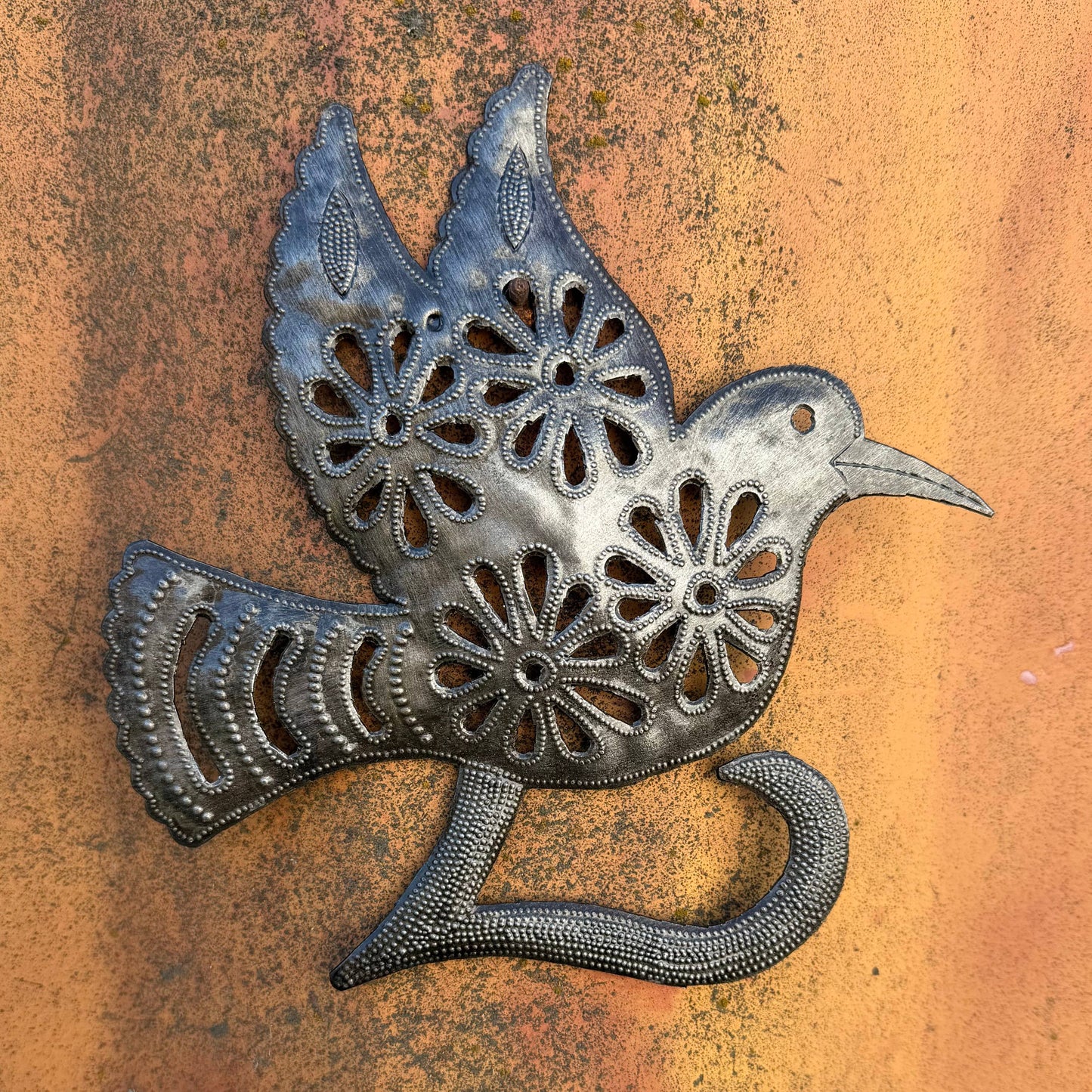Dove of Peace Wall Sculpture Handmade Haiti, Fair Trade