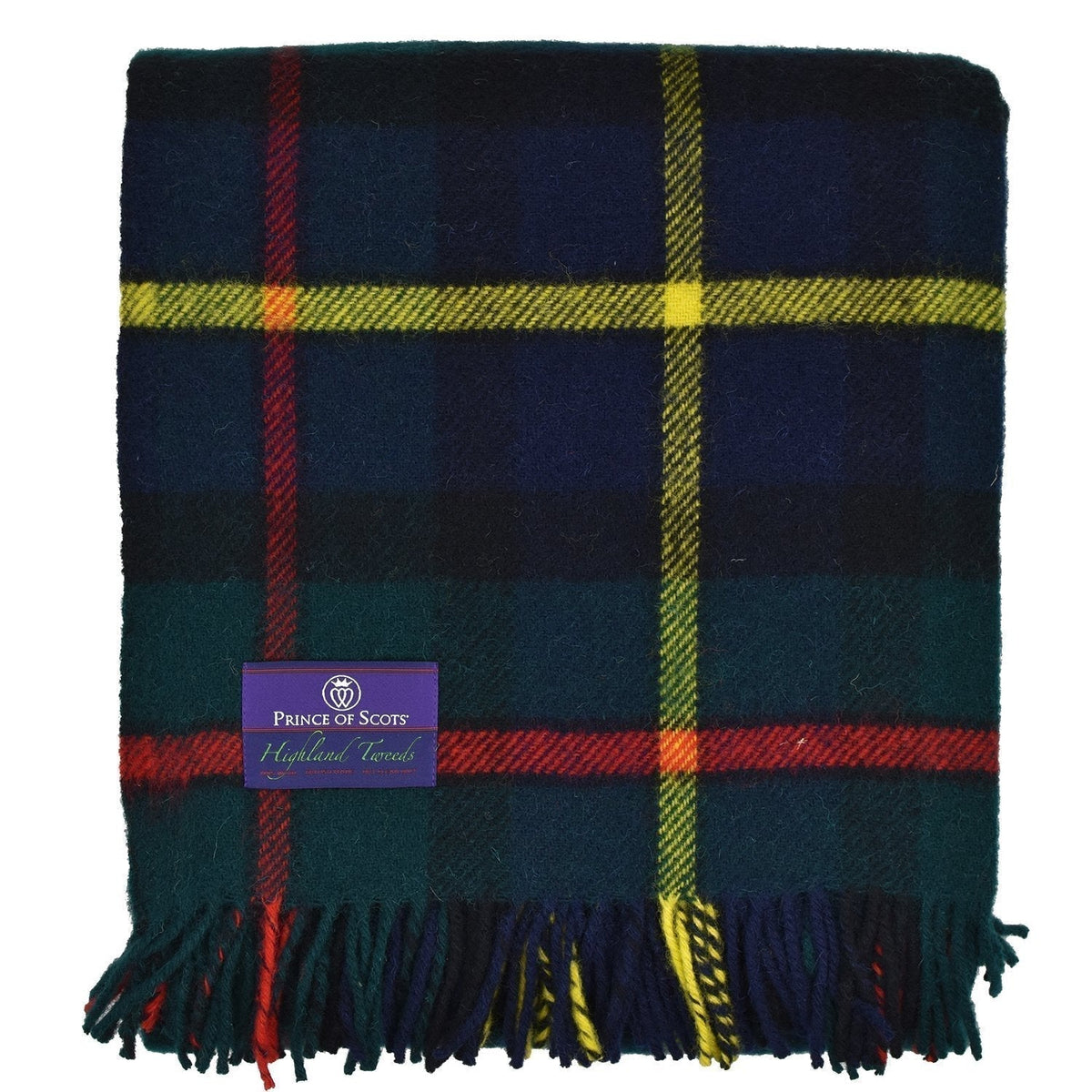 Highland Tweeds Pure New Wool Fluffy Throw ~ Hunting McLeod ~