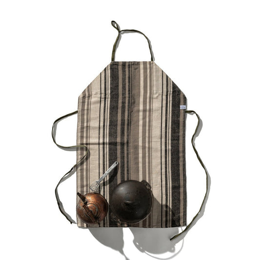 Cotton Jute Stripe Apron