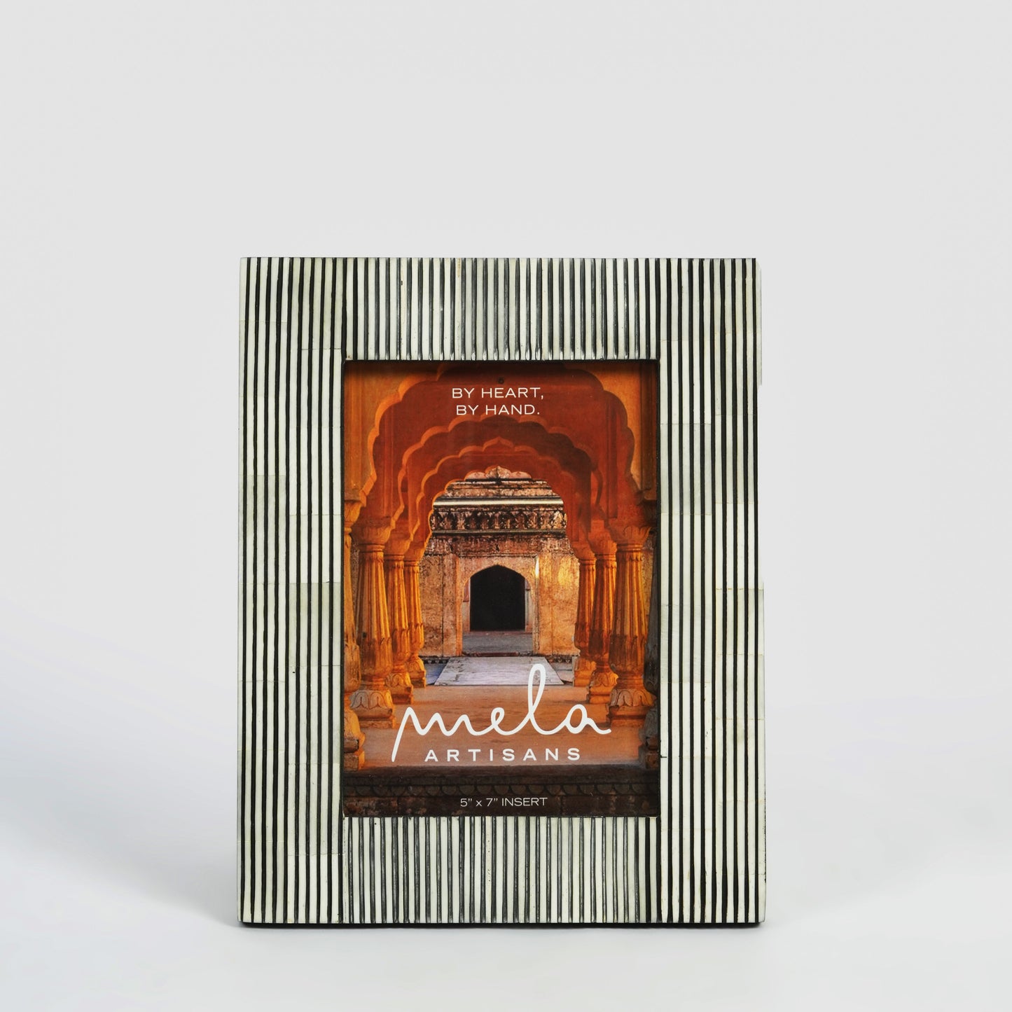 S/2 Pinstripe Photo Frame Gift Box Set