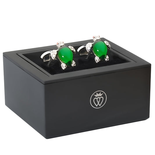 Crystal Turtle Cufflinks