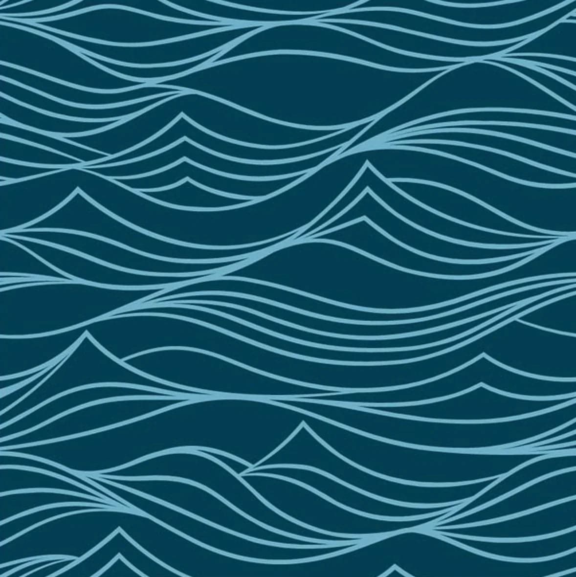 Set of 2 Large Reusable Cloth Furoshiki Gift Wrap | Whales & Waves