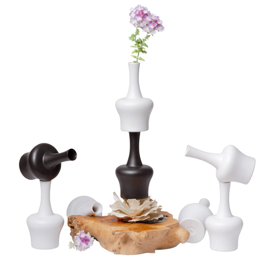 Semi-Matte Porcelain Mini Archer Vase