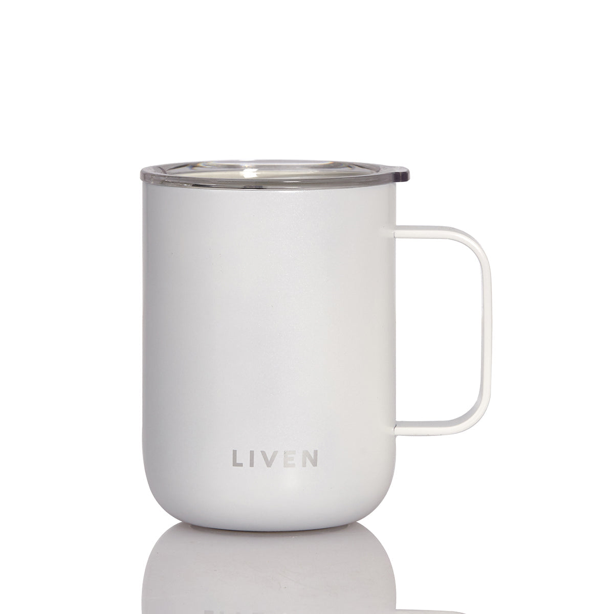 Liven Glow™ Ceramic-Coated Stainless Steel Camp Mug 16 oz
