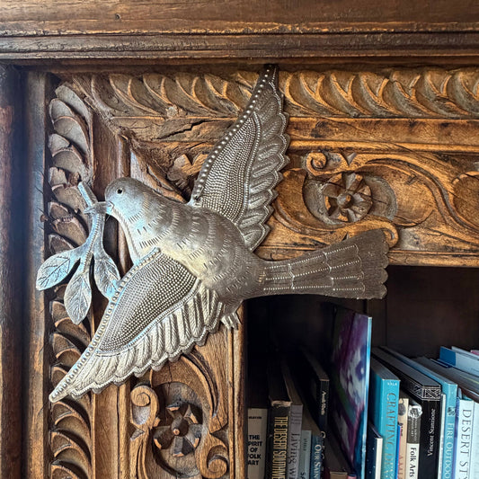 Haitian Dove of Peace Metal Wall Art Handmade Fair Trade