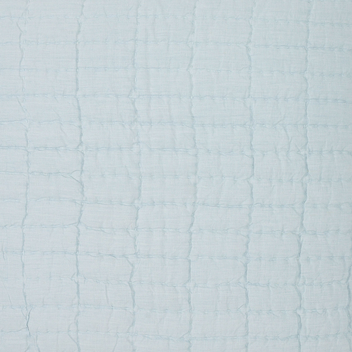 Logan Grid European Linen Quilt Sham