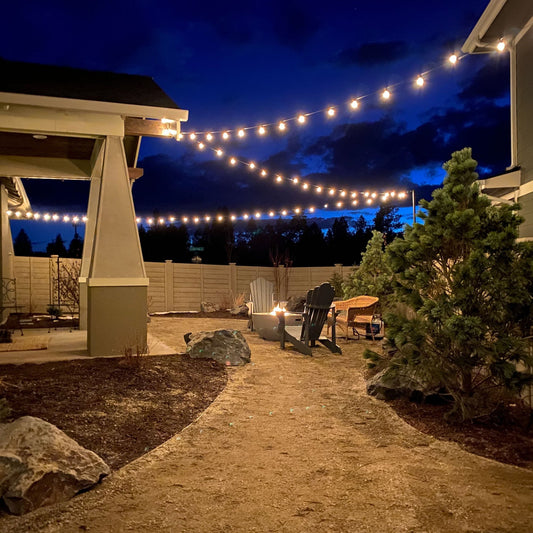String Light Pole Stand With Brackets